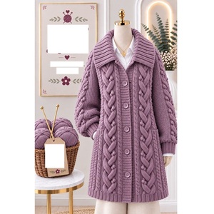 Pulls 100% acrylique ou coton, calibre 12, pour femmes, très tendance, style décontracté, pour la saison hivernale, fournisseur du Bangladesh. - Product Image 2