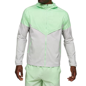 Conjunto Deportivo para Hombre con Capucha y Bloques de Color, Secado Rápido, Ligero, Pantalones Cortos Deportivos con Cierre de Cremallera, Manga Larga, Ropa de Verano - Product Image 3