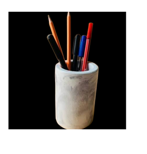 Porte-stylo en marbre, organisateur de table, rangement multifonctionnel pour stylos, accessoires de rangement pour papeterie de bureau - Product Image 3