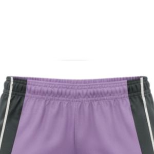 Pantalones Cortos de Netball Sublimados Unisex en Gris Lavanda, Ropa Deportiva de Poliéster Ligera con Paneles Laterales para Entrenamiento y Partidos - Product Image 6