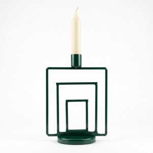 Lanterne décorative carrée moderne en fer écologique pour bougies, idéale pour la maison, Noël, Pâques, mariages et fêtes - Product Image 4