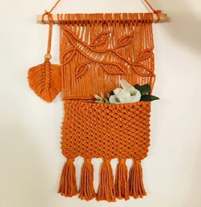 Practical Boho Macrame <b>Floating</b> <b>Shelves</b> Provide Sturdy Storage for Small Items Contemporary Design Home Decor. Available - Product Image 5