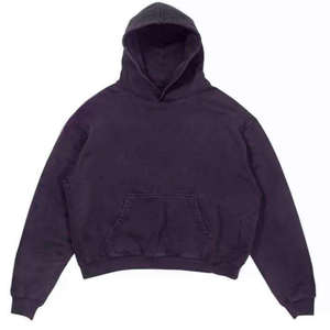 Sudadera con capucha de moda para hombre, 500 g/m², estilo pullover, pesada, desgastada, al por mayor, oversize, con lavado vintage efecto piedra, lisa - Product Image 6