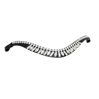 Bandeau de tête en cuir véritable exclusif pour fournisseurs, orné de strass, pour chevaux de selle anglaise, avec couleur personnalisable et tailles Cob et Full