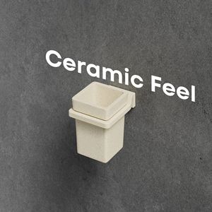 Juego de soporte y vaso cuadrado de cristal cromado pulido para pared, accesorio de baño para pasta de dientes y cuidado dental, organizador. - Product Image 3