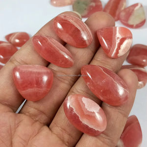 Lot en gros de cabochons en rhodochrosite naturelle – Magnifiques pierres uniques de créateur, formes variées, pour la fabrication de bijoux - Product Image 3
