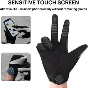 Gants de vélo de montagne, gants de cyclisme à doigts entiers, antidérapants, absorbant les chocs et compatibles avec les écrans tactiles pour le vélo de route, le VTT et les activités de plein air - Product Image 5