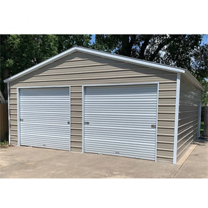 GB 표준 조립식 경강 구조 빠른 조립 샌드위치 패널 벽 및 지붕이있는 창고 금속 건물 차고 - Product Image 1