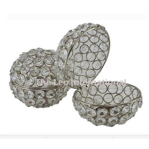 Unique Style Crystal Beaded <b>Box</b> Other Home Decor Jewelry <b>Box</b> for Ear Ring Other <b>Small</b> Jewelry Items <b>Storage</b> - Product Image 5