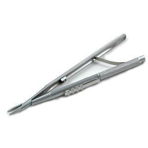 Portaagujas Manual Profesional Castroviejo Barraquer de 12 cm, Inserto TC, Acero Inoxidable Alemán, Juego de Instrumentos Microquirúrgicos - Product Image 1