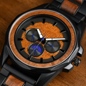Heren <span class=keywords><strong>Koa</strong></span> Hout <span class=keywords><strong>Horloge</strong></span> Handgemaakt Houten <span class=keywords><strong>Horloge</strong></span> Met Dag En Datum Jubileum Cadeau Voor Hem - Product Image 6