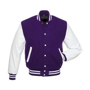 Good Quality Letterman Varsity <b>Jackets</b> Wool Stand Collar Front Logo Comfortable Winter Wear Stylish <b>Men</b> - Product Image 4