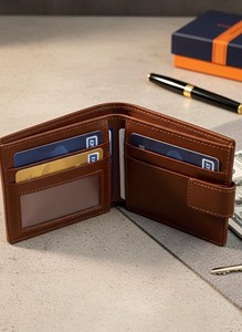 Cartera de Cuero Genuino a Precio Económico para Hombre con Bloqueo RFID, Ranuras para Tarjetas, Compartimento para Efectivo y Porta Identificación - Product Image 2