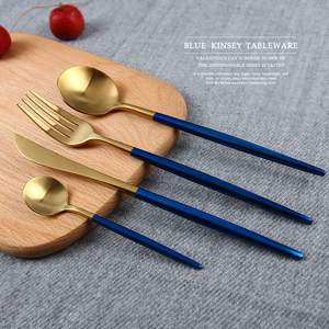 Juego de Cubiertos de Satén Champán Premium para Bodas, Hoteles y Restaurantes, Vajilla de Fábrica - Product Image 4