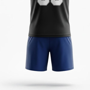 Soccer Team Uniform Set Custom Jersey And Shorts Breathable Quick Dry Fabric Professional Match Training Wear - Product Image 3
