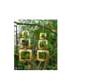 Brass Moon <b>Drops</b> Earring Trendy Bohemian Hoop For Wedding Festive Party Custom Latest Women Ethnic Fashion Jewelry Statement - Product Image 2