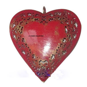 Adorno Navideño de Primera Calidad, Nuevo, Color Rojo, Último Producto, Corazón Colgante para Caja, Decoración Navideña de Santa Claus - Product Image 2