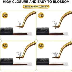 High Quality German Stainless Steel Anti-Static Durable <b>Lash</b> Tweezers Eyelash Extension <b>Kit</b> Gold Color Coated Custom Tweezers - Product Image 3