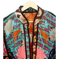 Veste pour femme en coton indien fait main, style Kantha Jaipuri vintage, col mandarin, écologique, réversible, de haute qualité, séchage rapide, livraison gratuite
