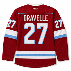 Premium Ice Hockey Jersey Custom Team Wear Unisex Air Knit Mesh Fabric Printed Embroidered Tackle Twill Breathable Pro Hockey - Product Image 3