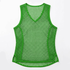 Wholesale Custom Men <b>Mesh</b> Gym Tank <b>Top</b> High Quality Sleeveless Dry Fit Breathable Gym Basketball Training Stringer Tank <b>Top</b> - Product Image 1