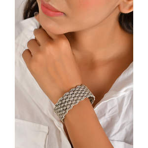 Brazalete de Plata Meera Jaipur Guthai Fashion - Product Image 3