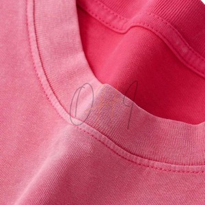 T-shirt Oversize Rose Dégradé Personnalisé pour Hommes et Femmes, Coton Lavé à l'Avant, Style Streetwear, Décontracté et Respirant pour l'Été - Product Image 3