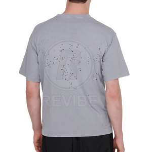 เสื้อยืดดีไซน์ล่าสุดปี 2026 ผ้าฝ้าย 100% คุณภาพสูง ระบายอากาศได้ดี สไตล์วินเทจ สำหรับผู้ชาย รับสกรีนโลโก้ ขายส่ง - Product Image 2