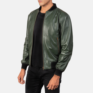 High Quality <b>Men</b> <b>Long</b>-Length Leather Jacket Winter Stand Collar Genuine Leather Custom Logo Durable Stylish Streetwear <b>Coat</b> - Product Image 3