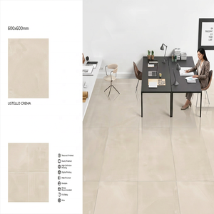 Carreau de granit Lofty Bianco 2x2 Carreaux de sol en marbre égyptien Porcelaine polie Design de sol de bureau 60x60 GVT PGVT Carreaux émaillés - Product Image 6