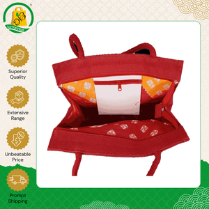 Latest Fashion of Eco-Friendly Tote Shopping <b>Bag</b> Laminated Jute <b>Fabric</b> with Geometric Pattern Padded Handle and Top Zipper - Product Image 5