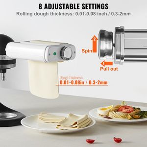 Set per Pasta Elettrico 3-in-1 KitchenAid, Accessorio per Impastatrice con Rullo e Tagliapasta in Acciaio Inox - Product Image 3