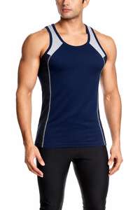 Débardeur de sport en polyester pour homme, sans manches, pour la musculation, le fitness, la course à pied, anti-boulochage, respirant - Product Image 3