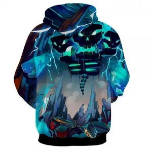 Sweat à capuche personnalisé en polyester épais avec broderie de motif d'araignée, 100% polyester, pour homme, hiver - Product Image 6