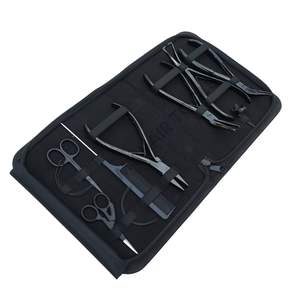 Kit d'outils multifonctions pour extensions capillaires, comprenant un dissolvant de micro-perles, une pince à sertir les perles, un outil de séparation des mèches et un mini-ciseaux - Product Image 1