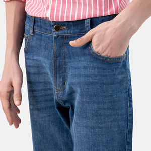 Pantalones Vaqueros para Hombre, Nueva Llegada, Color Azul, Material Denim, Corte Slim Fit, Jeans Personalizados, Servicio OEM - Product Image 2