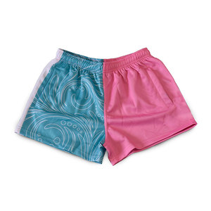Shorts de sport décontractés de qualité supérieure en polyester/coton, séchage rapide, taille élastique, légers pour l'entraînement et le fitness - Product Image 1