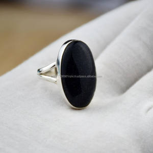 Blue Sunstone 925 Sterling Silver Bohemian Ring Bague de promesse d'inquiétude faite à la main Sunstone Sunstone Ring - Product Image 6