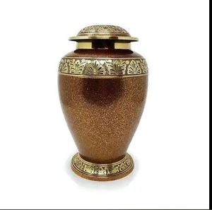 Urn Human <b>Memorial</b> Cremation Urn Red Heart Style Adult Pet Brass and Funeral <b>Box</b> Keepsake Urns Casket Funerary - Product Image 4