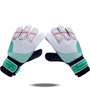 Football Goalkeeper Gloves Wrist Length <b>Full</b> Finger Non-<b>Slip</b> Breathable Adjustable Wrist Strap Unisex Sports PU Material Finger - Product Image 3