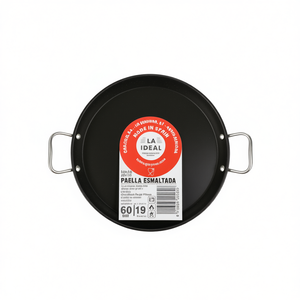 Poêles à paella en fonte de 60 cm pour l'extérieur avec revêtement émaillé durable et poignée en acier inoxydable pour une cuisine d'aventure - Product Image 2