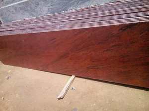 Superficie pulida de losa de granito Premium multipatrón rojo de diseño moderno de estilo contemporáneo - Product Image 4