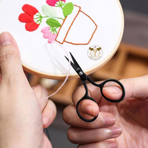 Professional Black Embroidery <b>Scissors</b> Stainless Steel Thread Snips <b>Sewing</b> Craft Precision Trimming <b>Scissors</b> OEM Manufacturer - Product Image 5