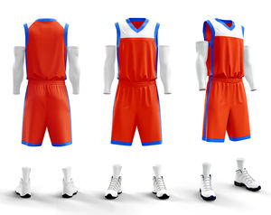 Uniformes de basket-ball fabriqués en usine en gros, impression par sublimation personnalisée, short 100% polyester respirant, uniformes d'équipe, nouveau design - Product Image 6