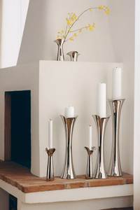Support de bougie décoratif en métal poli, support de bougie doré brillant, support de bougie durable, support de bougie à base robuste - Product Image 5