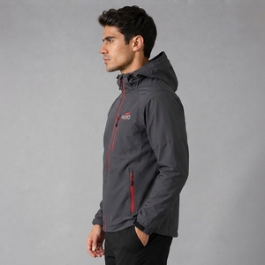 Hip Hop Hooded <b>Canvas</b> Windbreaker <b>Jacket</b> Men Women Winter Breathable Waterproof Front High Street Fashion Windbreaker <b>Jacket</b> - Product Image 4