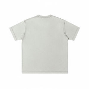 T-shirt vierge streetwear pour homme, 100% coton, coupe oversize, respirant, tricoté, 300g, impression numérique, collection 2026 Premium Heavyweight - Product Image 2