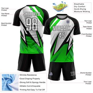 เสื้อฟุตบอลแบบกำหนดเองพร้อมโลโก้และหมายเลขลายอนิเมะแบบดั้งเดิม เสื้อฟุตบอลแบบเรียบง่ายสำหรับขายส่ง ชุดยูนิฟอร์มฟุตบอลแบบมีประกาย - Product Image 3