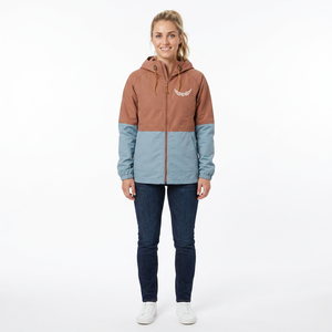 Men's Hooded Color Blocking <b>Fleece</b> Windbreaker Jacket with Front Logo <b>Zipper</b> Breathable Casual Autumn Outdoor Wear - Product Image 6