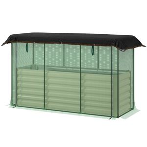 Fioriera Rialzata Beige per Giardino e Vaso per Piante - per Rete da Giardino - Product Image 5